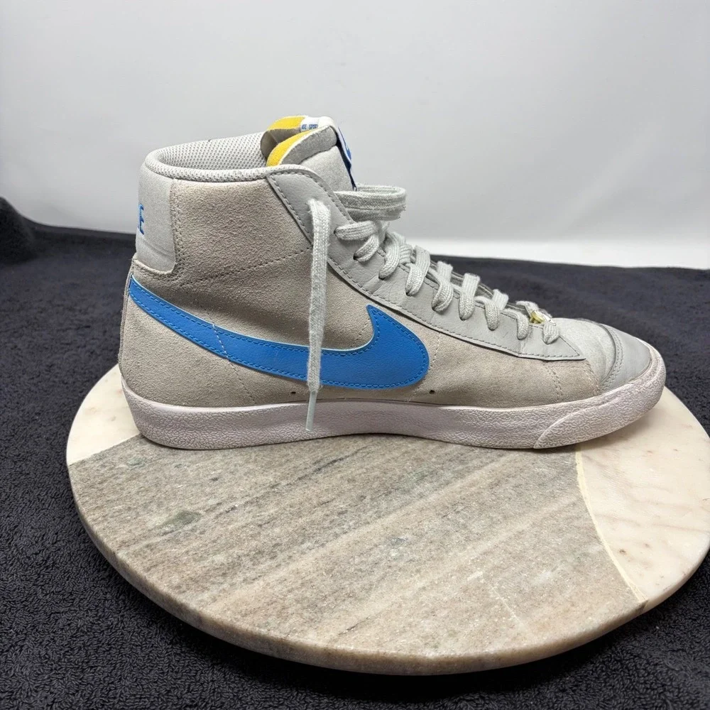 Nike Blazer Mid 77 Vintage‎ Grey Blue Basketball Shoes Mens Size 11